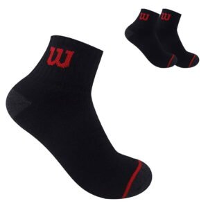 PACK X3 PARES DE MEDIAS QUARTER HOMBRE WILSON NEGRAS